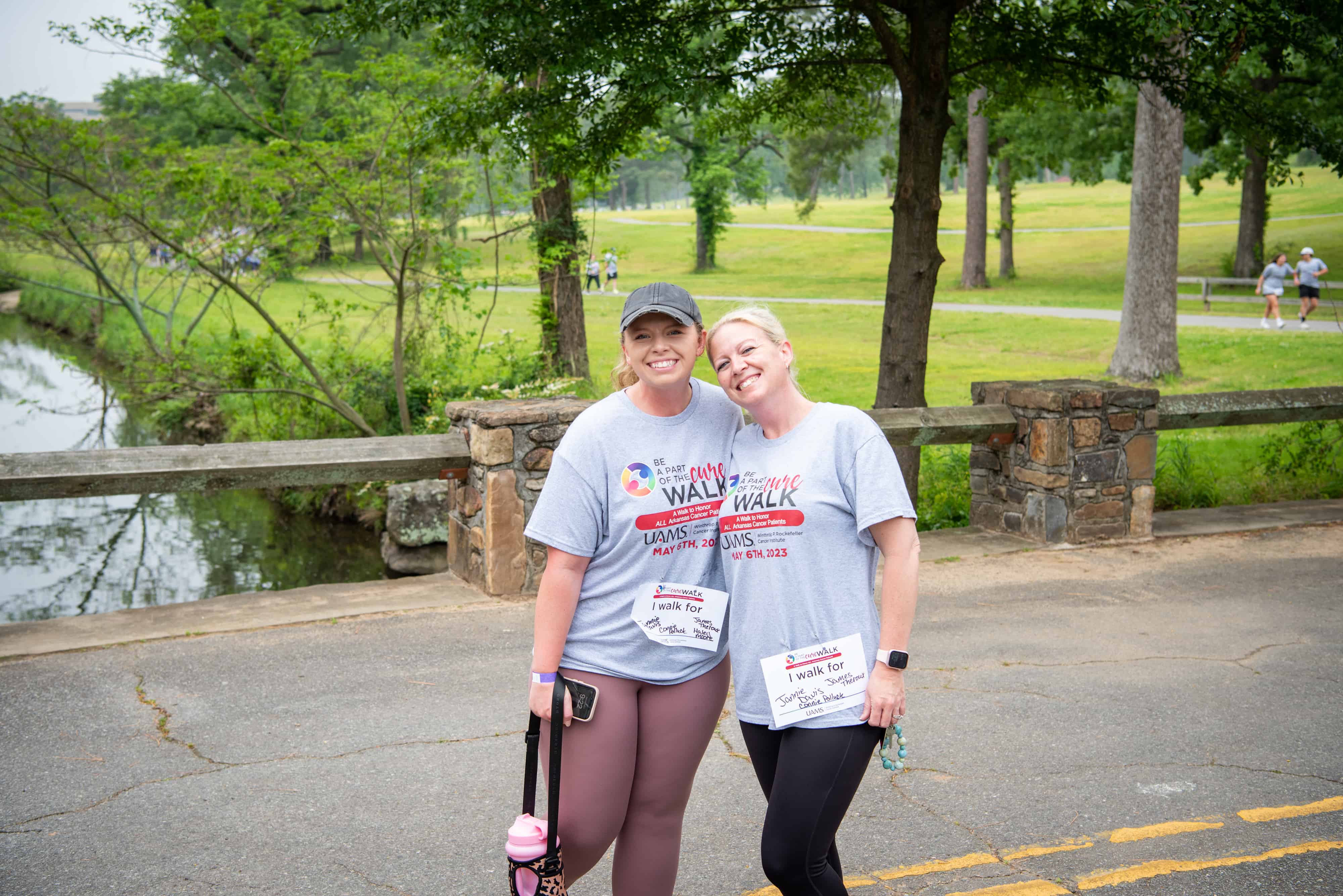 2 female walkers smiling