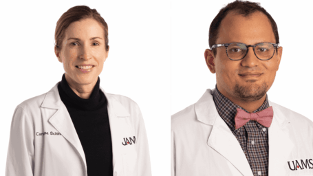 Carolina Schinke, M.D., and Samer Al Hadidi, M.D., M.S. are researching myeloma treatments through clinical trials.