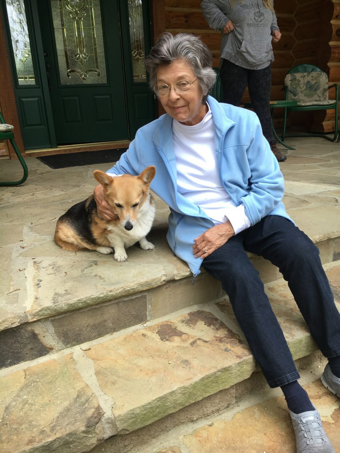 Jane Ketcher with her dog